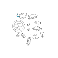 OEM 1999 Oldsmobile Aurora Coil Kit, Steering Wheel Inflator Restraint Module Diagram - 26087271