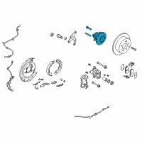 OEM 2012 Kia Forte Rear Wheel Hub & Bearing Assembly Diagram - 527301M000