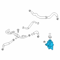 OEM 2018 Infiniti Q50 Radiator Reservoir Tank Assembly Diagram - 21720-5CA5A