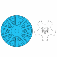 OEM 2018 Dodge Journey Wheel Cover Diagram - 4726433AA