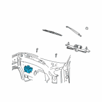 OEM Lincoln Blackwood Washer Reservoir Diagram - 2C6Z-17618-AA