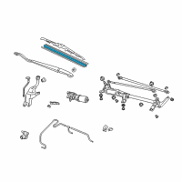 OEM 2009 Acura TSX Rubber, Blade (550MM) Diagram - 76632-SHJ-A11