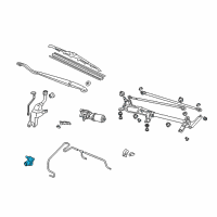 OEM 2007 Honda Odyssey Motor, Washer Diagram - 76806-SHJ-A01