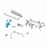 OEM 2005 Honda Odyssey Tank Set, Washer (2.5L) (FR/RR) Diagram - 76840-SHJ-A01