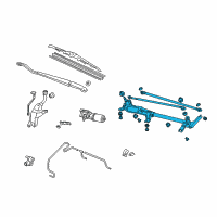 OEM 2007 Honda Odyssey Link, FR. Wiper Diagram - 76530-SHJ-A02