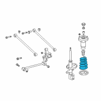 OEM 2000 Lexus RX300 Spring, Coil, Rear Diagram - 48231-48020