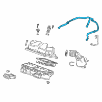 OEM 2016 Cadillac CT6 PCV Tube Diagram - 12679947