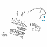 OEM 2019 Cadillac CT6 PCV Tube Diagram - 12655014