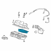 OEM Cadillac CT6 Air Filter Diagram - 23441383