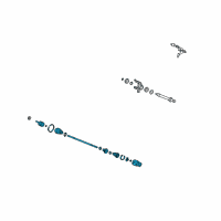OEM Acura RDX Drive Shaft, Right Front Diagram - 44305-STK-A01RM