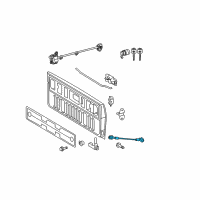 OEM 2014 Toyota Tundra Gate Hinge Strap Diagram - 65770-0C060