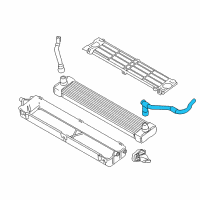 OEM 2018 BMW X6 Coolant Pump Hose Diagram - 17-12-7-850-102