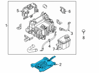 OEM 2021 Hyundai Elantra HPCU TRAY Diagram - 36603-2BBA0