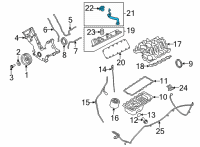 OEM Ford Oil Filler Tube Diagram - 9C2Z-6763-D