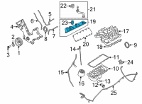 OEM 2008 Ford E-250 Valve Cover Diagram - 7C2Z-6582-B