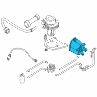 OEM 2002 BMW Z3 Activated Charcoal Filter Diagram - 16-13-1-184-608