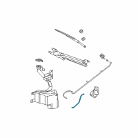 OEM 2004 Dodge Caravan Hose-Windshield Washer Diagram - 5018127AA