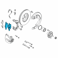 OEM Ford Focus Front Pads Diagram - BV6Z-2001-G