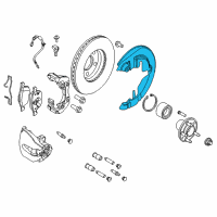 OEM Ford Focus Splash Shield Diagram - CV6Z-2K004-E