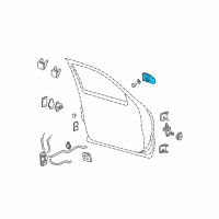 OEM 2004 Chevrolet Silverado 2500 Exterior Door Handle Diagram - 150182417