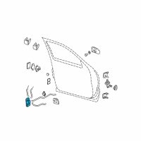 OEM 1999 Chevrolet Silverado 1500 Latch Diagram - 15110646