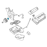 OEM 2002 Chevrolet Tracker Crankshaft Pulley Seal Diagram - 91177421