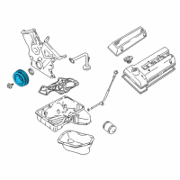 OEM 2003 Chevrolet Tracker Pulley, Crankshaft (On Esn) Diagram - 91177267