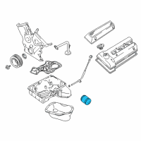 OEM Chevrolet Tracker Filter, Oil Diagram - 91176162