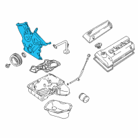 OEM Chevrolet Tracker Cover, Timing Chain (On Esn) Diagram - 91177352