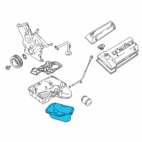 OEM 2003 Chevrolet Tracker Pan, Oil Lower (On Esn) Diagram - 91176082