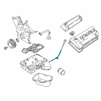 OEM 2002 Chevrolet Tracker TUBE, Engine Oil Level Diagram - 91176169