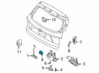 OEM 2021 Kia Sorento Sw Assembly-Power Tail G Diagram - 81880P2100