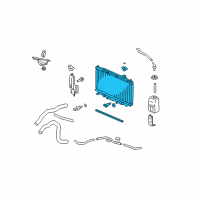 OEM Acura TSX Radiator (Denso) Diagram - 19010-RL8-A51