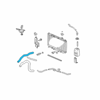 OEM Honda Accord Hose, Water (Upper) Diagram - 19501-R70-A00