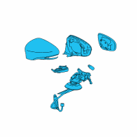 OEM 2019 Lexus IS300 Mirror Assembly, Outer Rear Diagram - 87940-53710-A1