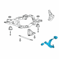 OEM 2010 Saturn Vue Lower Control Arm Diagram - 25848408