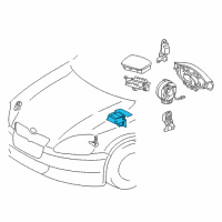 OEM 2003 Toyota Echo Center Sensor Diagram - 89170-0W150