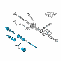 OEM 2002 Chevrolet S10 Front Wheel Drive Shaft Kit Diagram - 26055053