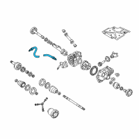 OEM Chevrolet Blazer Cable, Front Drive Axle Diagram - 15654073