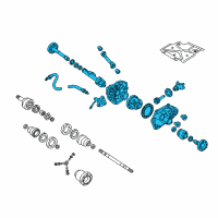 OEM 2000 Oldsmobile Bravada Differential Diagram - 15756007