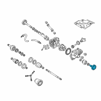 OEM 2000 Oldsmobile Bravada Differential Shaft Assembly Diagram - 14041986