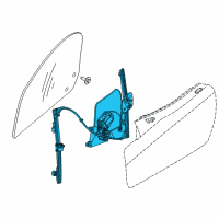 OEM 2017 Dodge Viper Door Window Regulator Diagram - 4865610AI