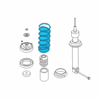 OEM 2008 BMW 750Li Rear Coil Spring Diagram - 33-53-6-762-984