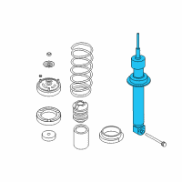 OEM 2008 BMW 750Li Rear Right Edc Air Suspension Shock Strut Diagram - 37-12-6-785-536