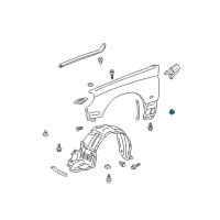 OEM 1999 Lexus LX470 Nut, FLANGE Diagram - 90178-06002