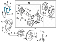 OEM 2022 Hyundai Elantra Hose-Brake Front, LH Diagram - 58731-AA000