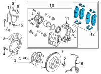 OEM 2021 Hyundai Elantra Pad Kit-Front Disc Brake Diagram - 58101-AAA00
