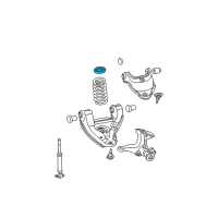 OEM GMC C1500 Coil Spring Insulator Diagram - 15537908