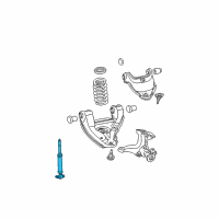 OEM 1989 Chevrolet C3500 Front Shock Absorber Assembly Diagram - 22065212