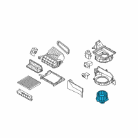 OEM 2017 Kia Sorento Motor & Fan Assembly-A/C Diagram - 971131U000